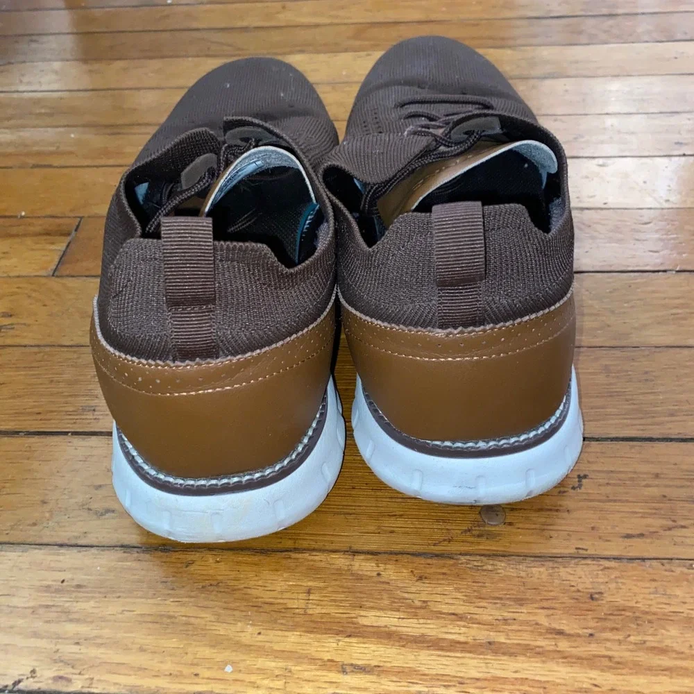 SVNKE Mens Knit Oxford Sneakers Dark Brown NB001-2E EU 47 US 13 Casual Shoes‎